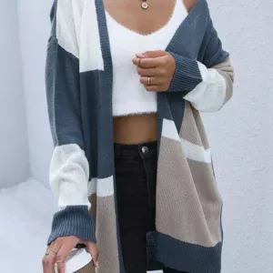Girl in shoulder cardigan