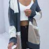 Girl in shoulder cardigan