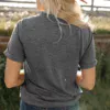 Women in Thankful, Blessed,Grateful graphic tee back side